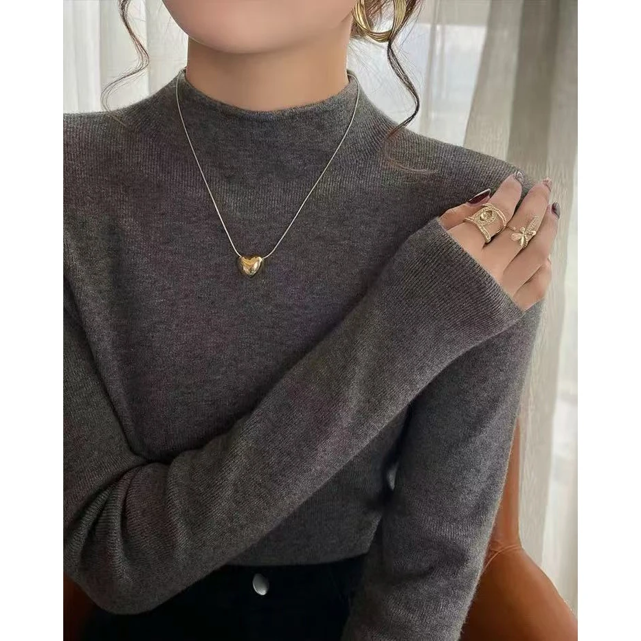 0353 YS毛衣洋气半高领内搭秋冬2025修身打底衫j4-1