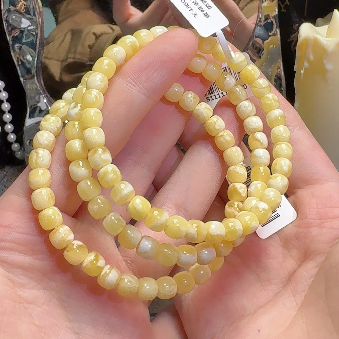 琥珀颈饰未镶嵌tx946金白手串