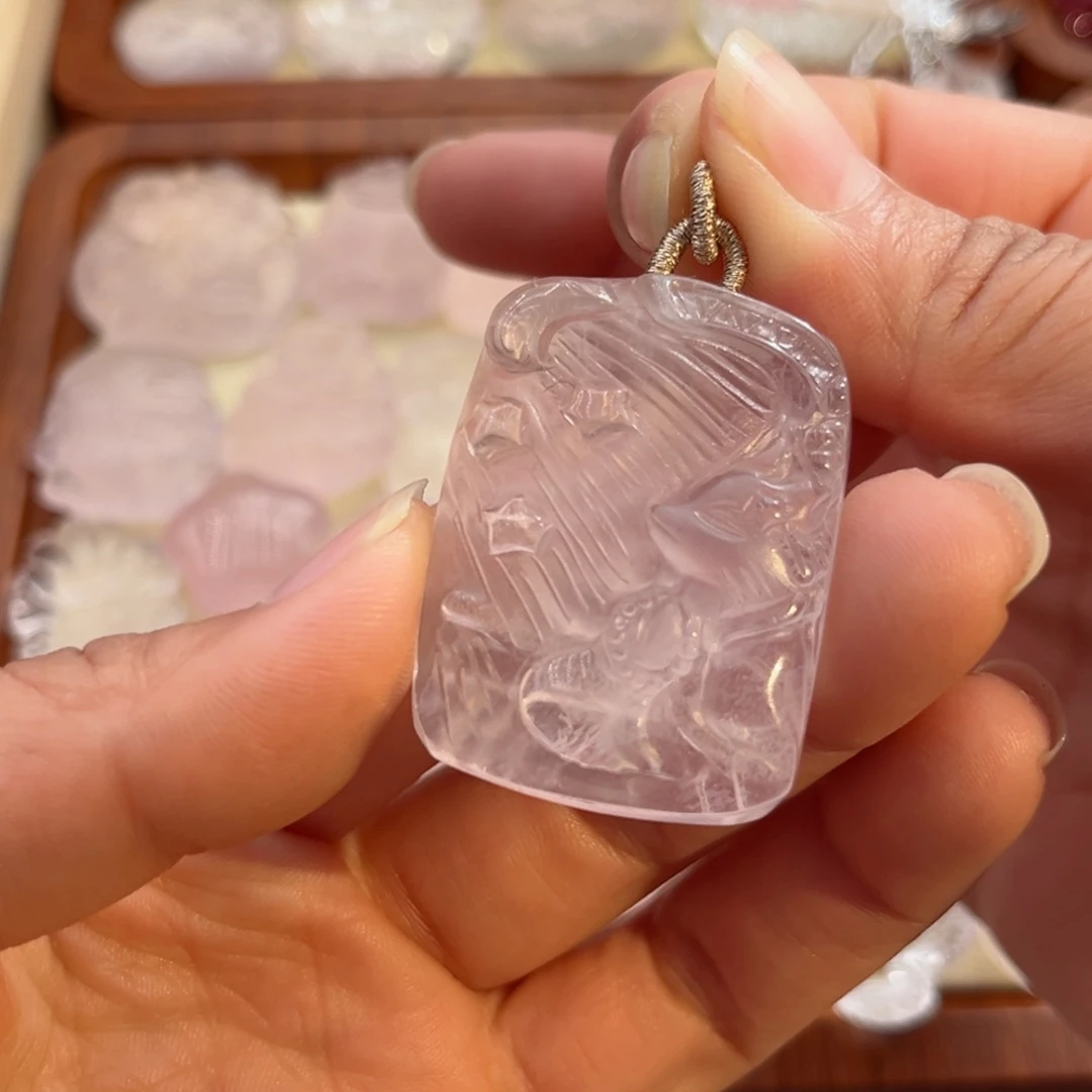 水晶颈饰未镶嵌粉水陪你去看流星雨23