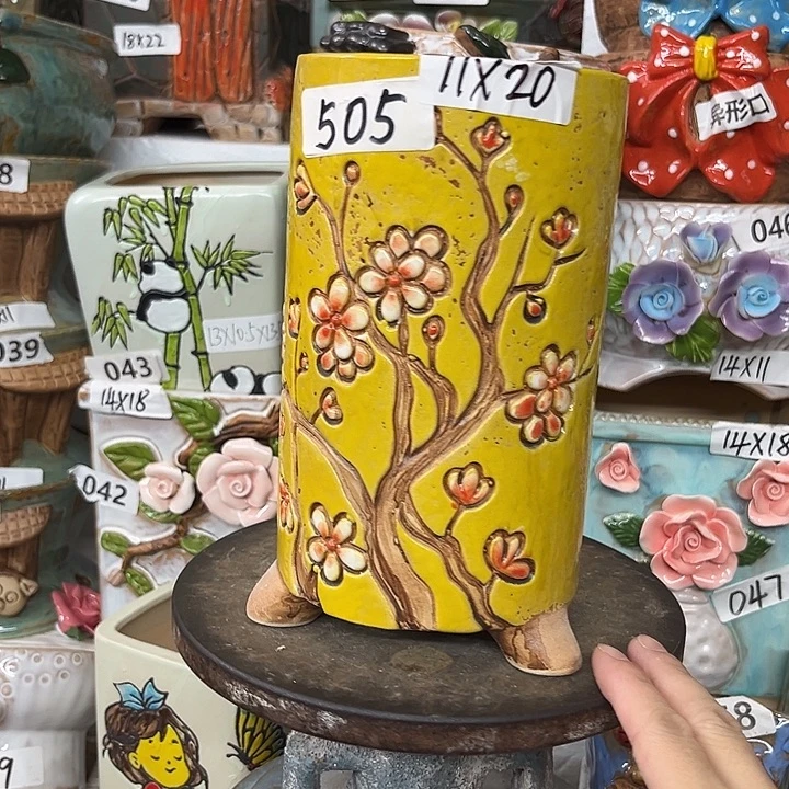 紫砂花盆粗陶材质多肉花盆