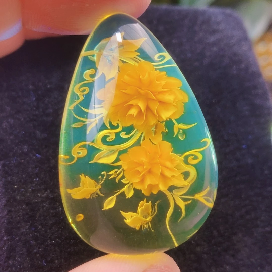 【闪购商品】金珀吊坠(不含链)未镶嵌