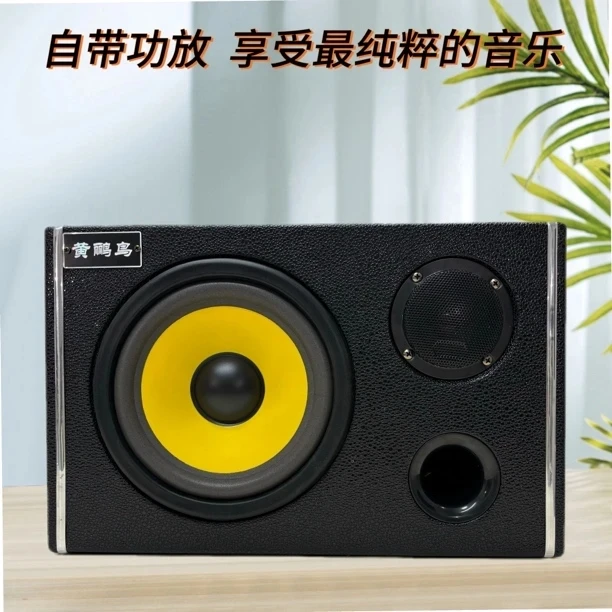 黄鹂鸟8寸双高音12V24V220V车载家用蓝牙K歌U盘新款重低音炮
