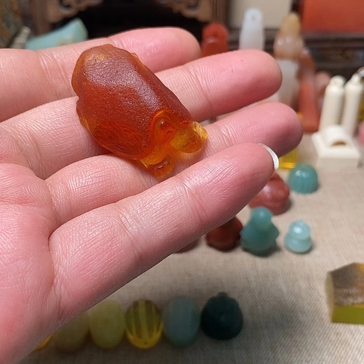 玄***明青田石印石印章77777