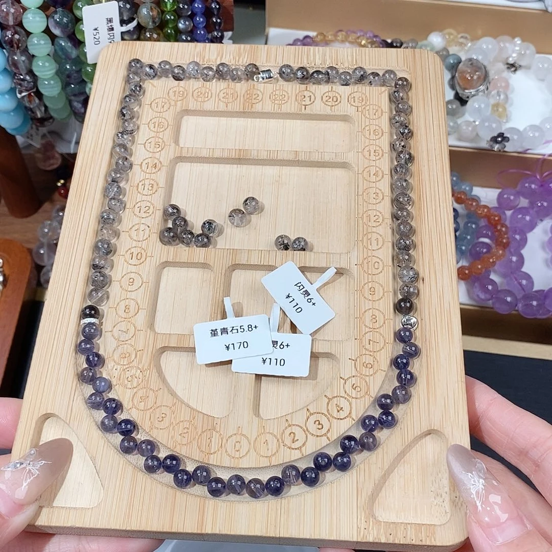 水晶手链未镶嵌今****呢长度48加短的安全链整多走