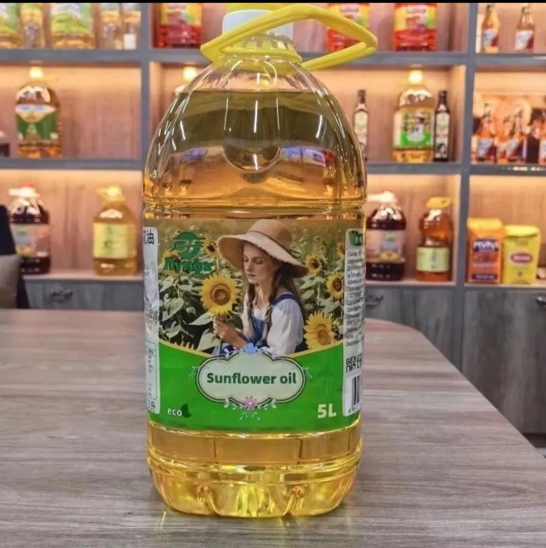 俄罗斯原装原瓶进口3F牌压榨葵花籽油食用油5L*1桶家用口岸发货