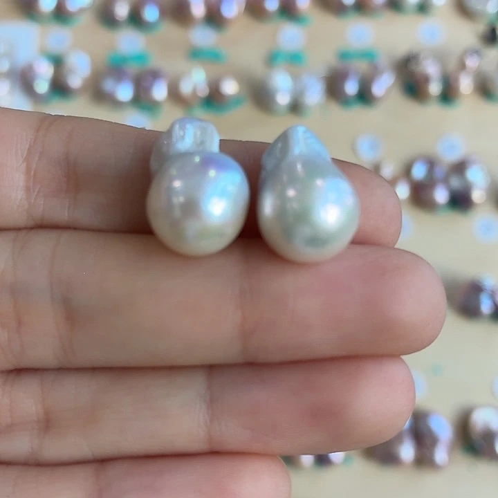 W***贝耳饰未镶嵌淡水珍珠