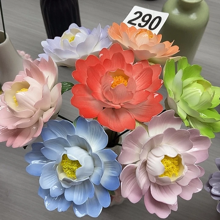 陶瓷纯手工捏花设计