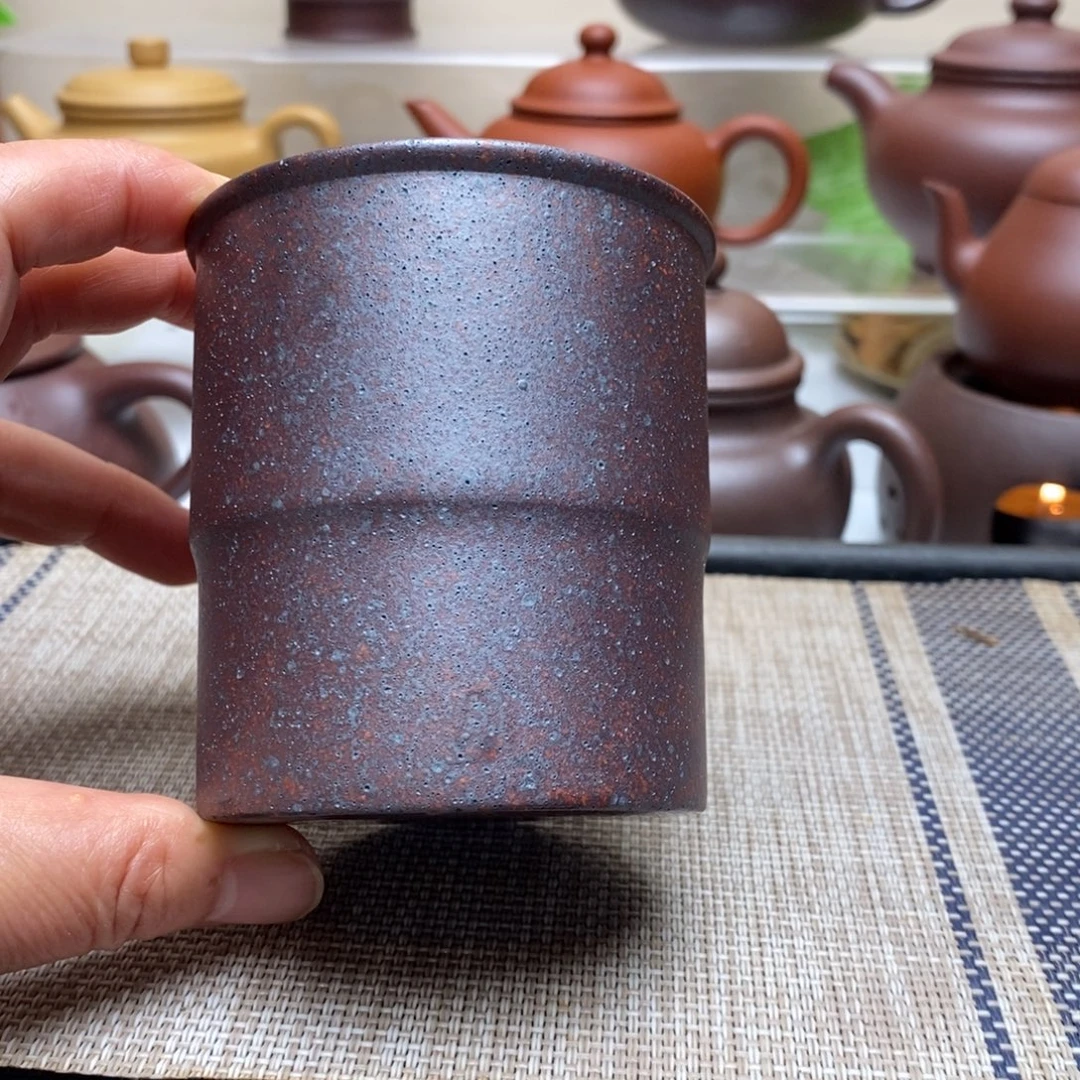 紫砂茶壶200毫升高温红麻子