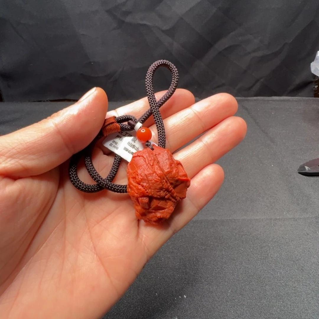 南红玛瑙配饰未镶嵌纯红小手把