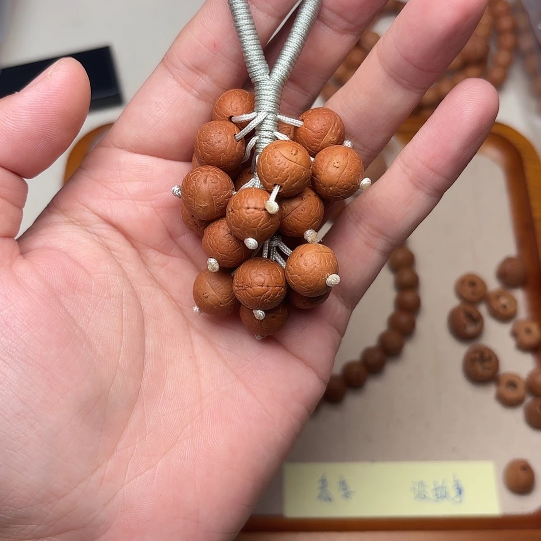 手串凤眼菩提精品正圆葡萄串1.2