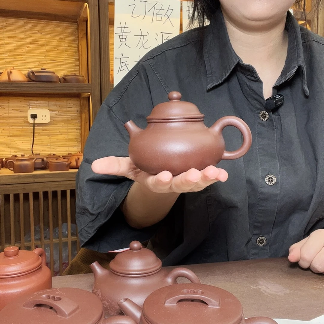 茶壶紫砂黄龙源底槽清微瑕