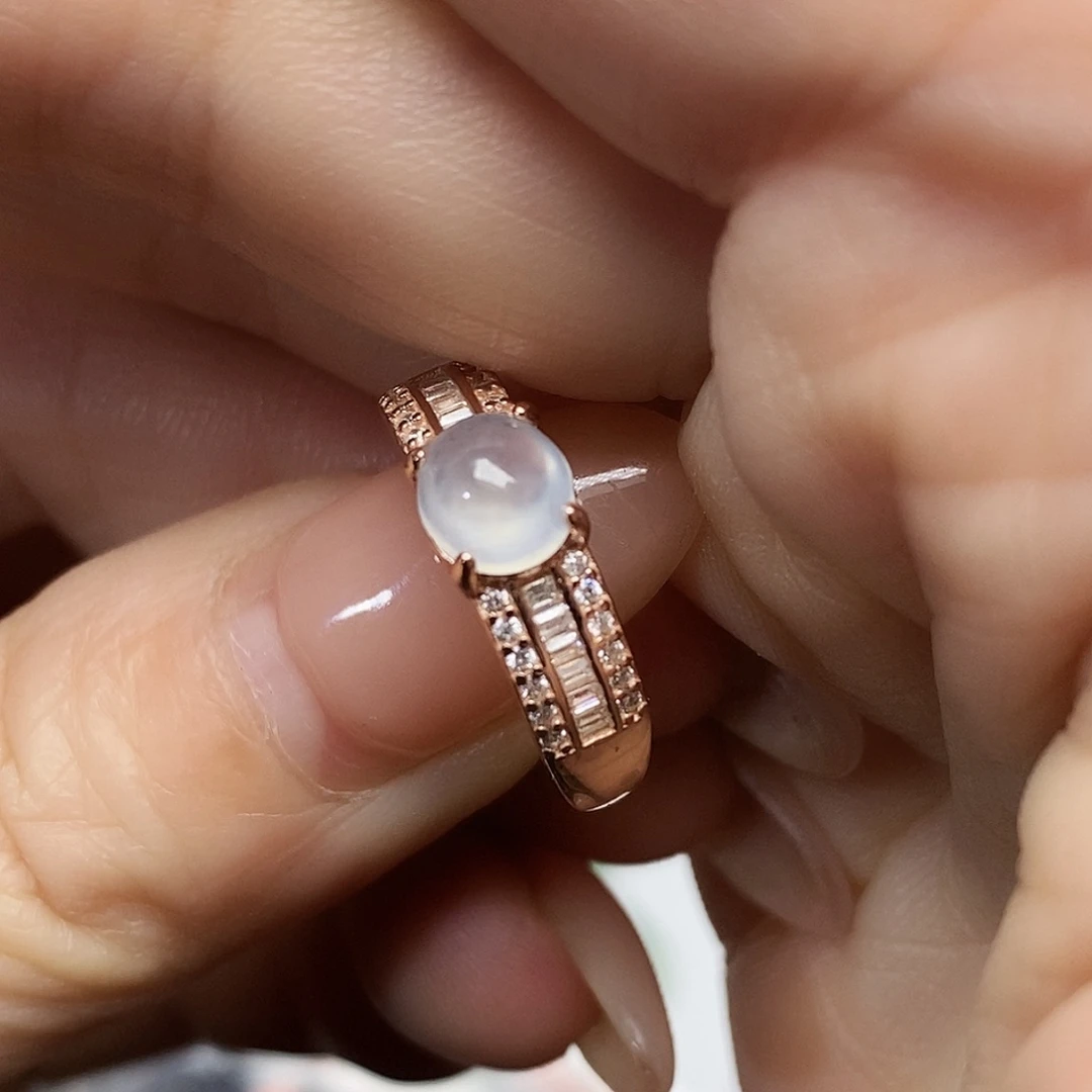 翡翠银S925镶嵌吊坠(不含链)