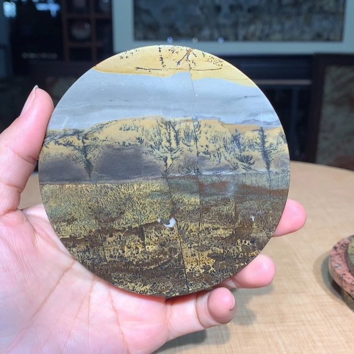 ，广西国画石摆件，收藏观赏