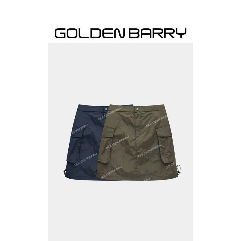 GOLDENBARRY|310203“自由徒步”大口袋装饰工装半裙