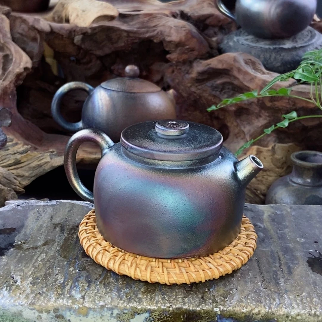 人**梦建水紫陶柴烧茶具