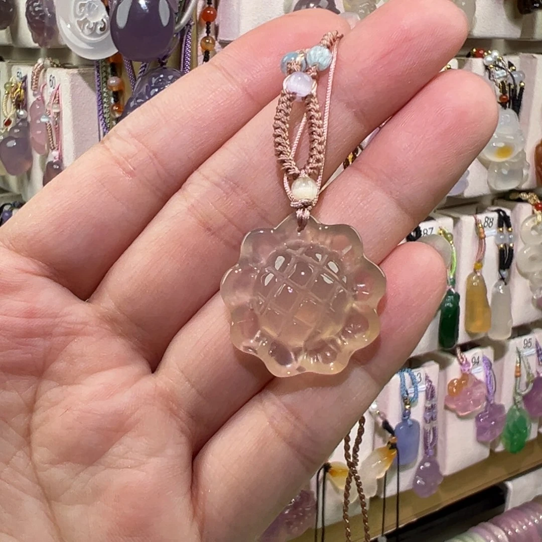 玛瑙/玉髓未镶嵌吊坠(赠链)