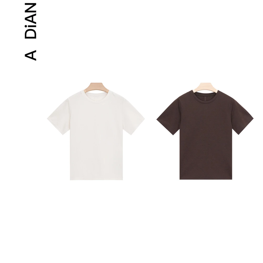 <岁月T>日本大王线羊毛三醋酸简约T恤合身版型百搭气质风夏季