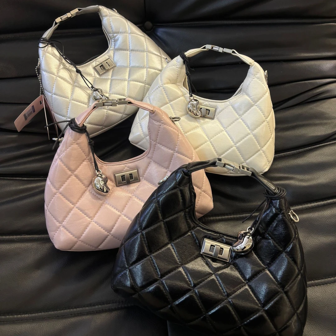 2025春季新款手提斜挎牛角饭盒包 小众设计轻奢百搭通勤奢品级