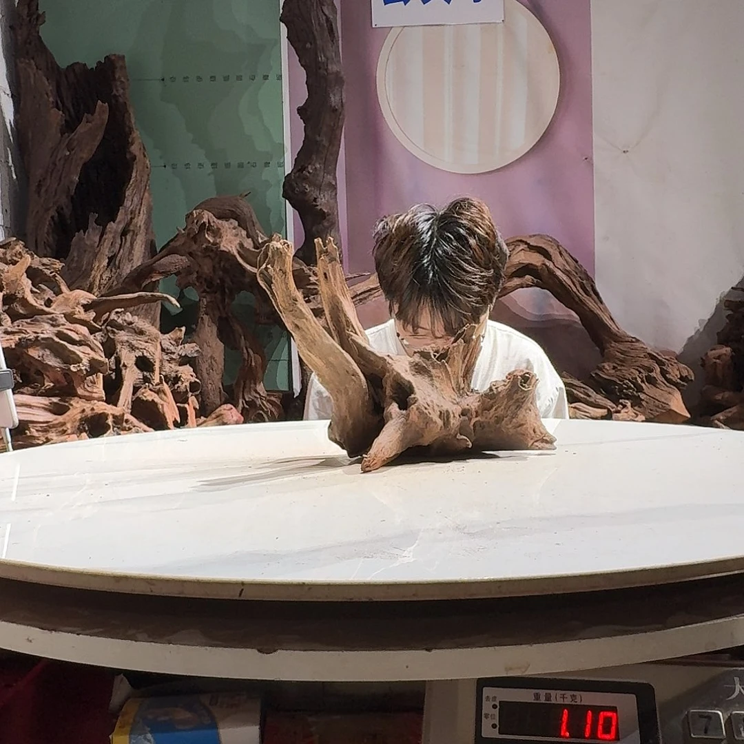 紫砂镂空大*蒜紫柚沉木不包损7674