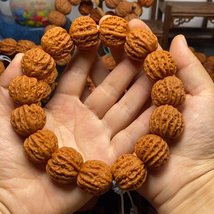 【闪购商品】手串文玩核桃蚂蚁纹八棱