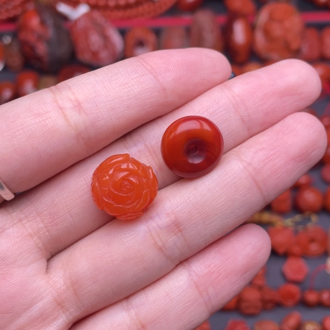 【闪购商品】南红玛瑙配饰未镶嵌鹤*