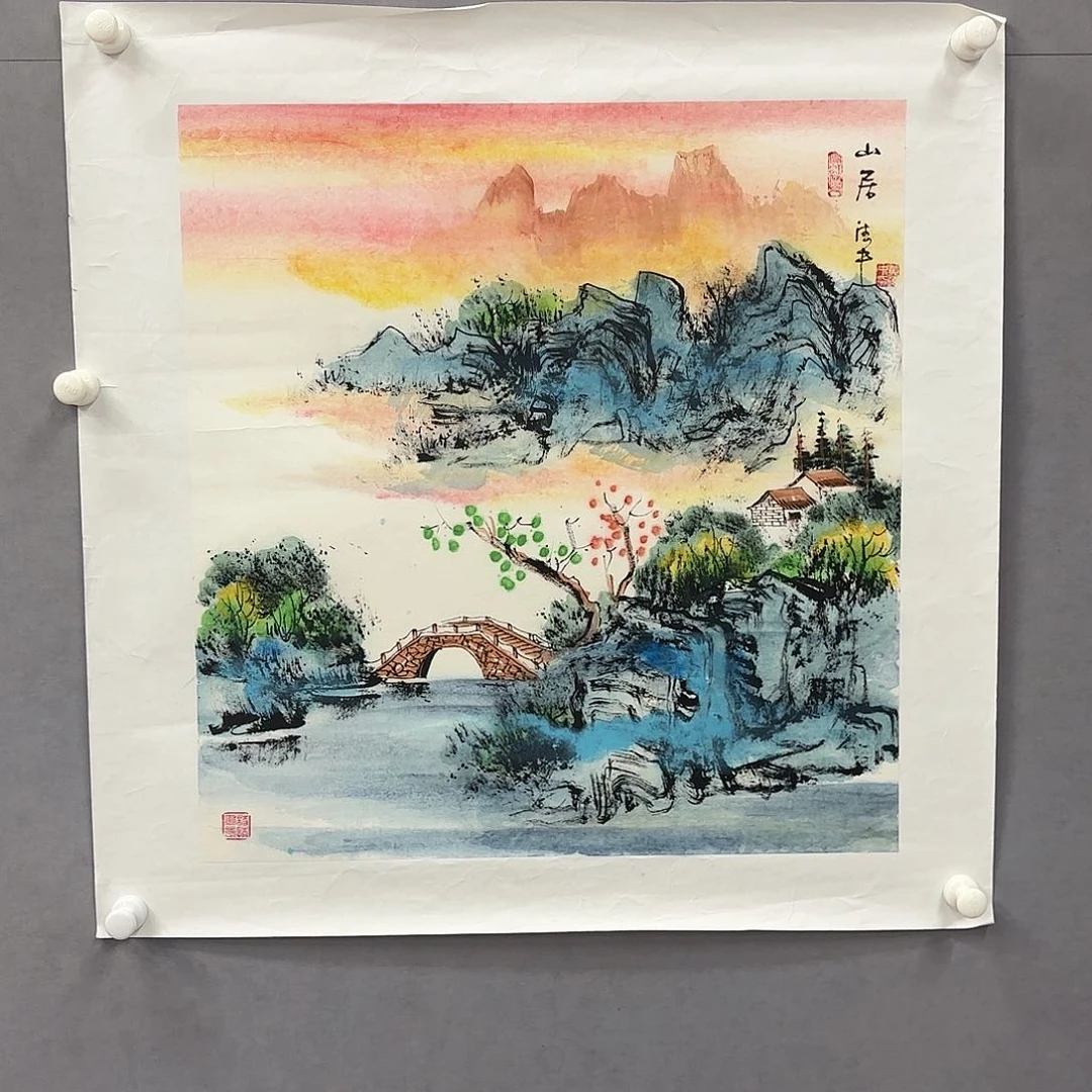 国画亲笔手绘原创