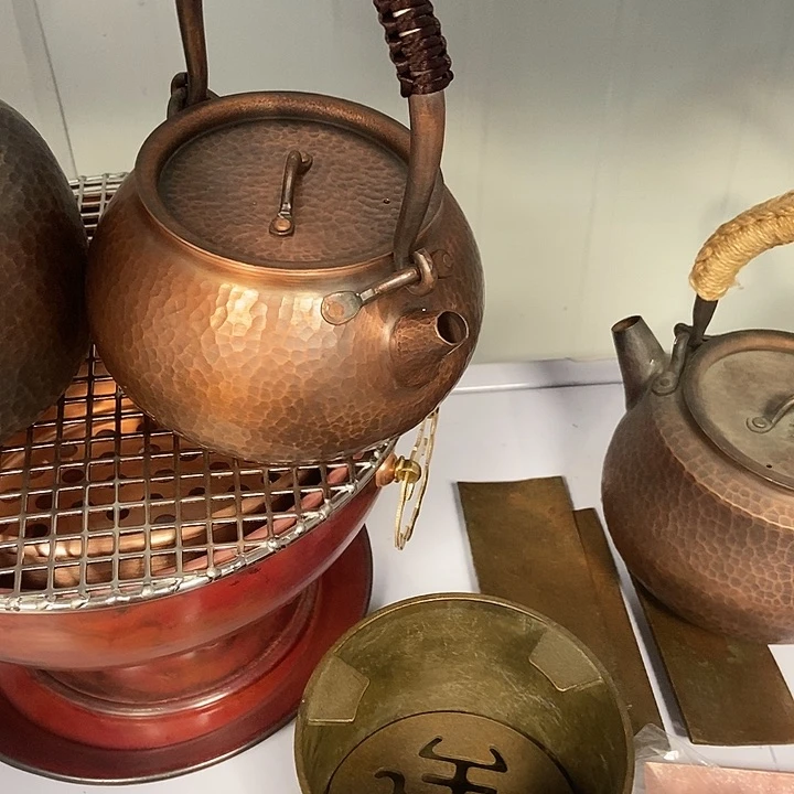 打**行纯手工制作紫铜铜壶