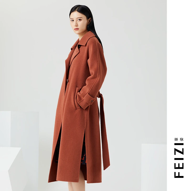 菲姿FEIZI冬款系带款大衣1W735
