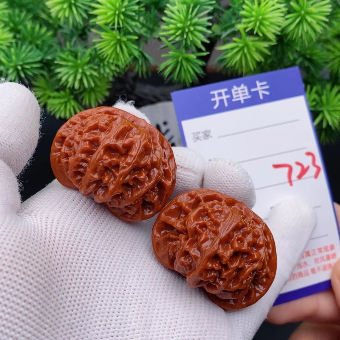 文玩核桃把件40宫灯723