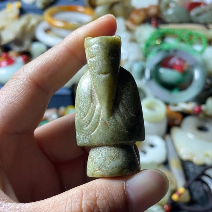 和田玉未镶嵌吊坠(不含链)