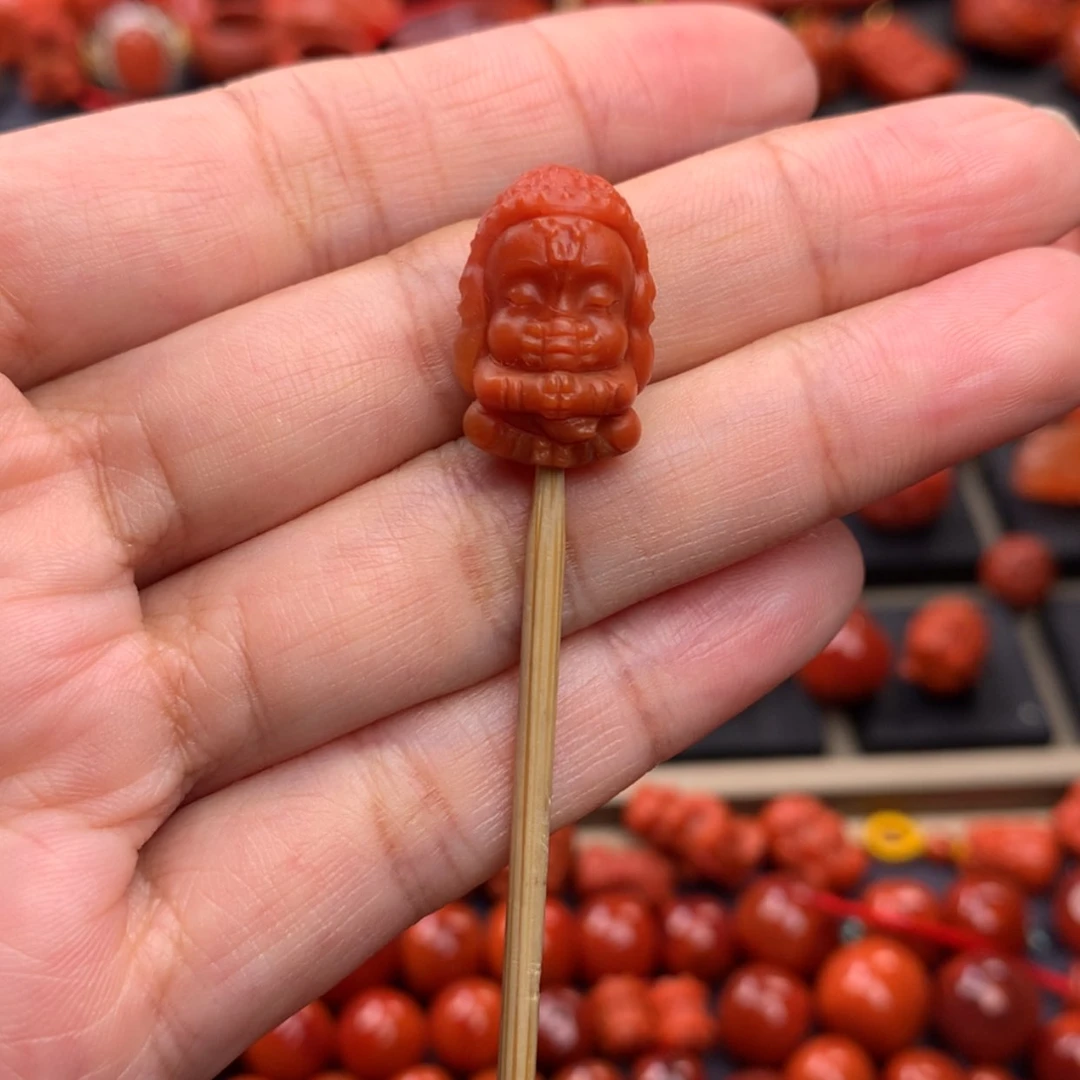 【闪购商品】南红玛瑙飞天象12mm➕未镶嵌晴***?