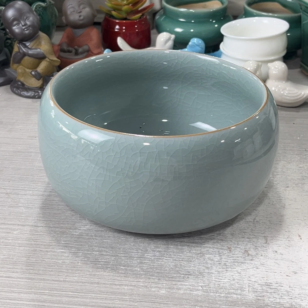 陶瓷绿植多肉微瑕花盆口径18*10无孔