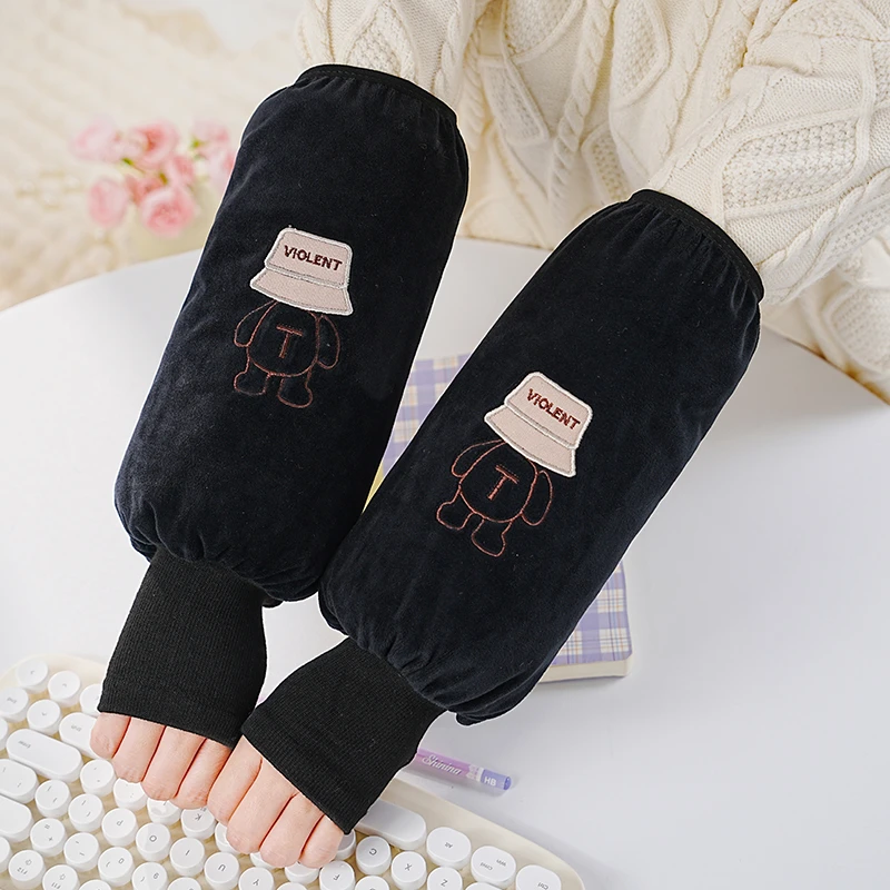 2025新款秋冬袖套手套二合一套袖男工作耐磨保暖干活防脏袖头护袖