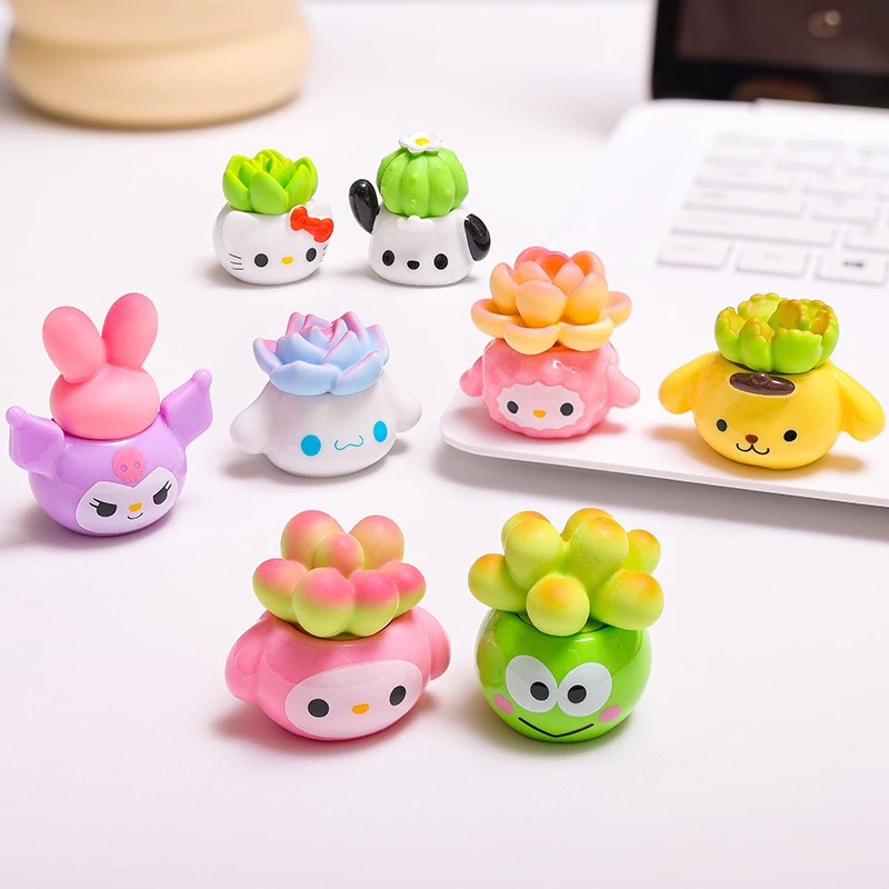 实物质感很好可爱动物盆栽摆件中控台车载创意微景观装饰小礼物