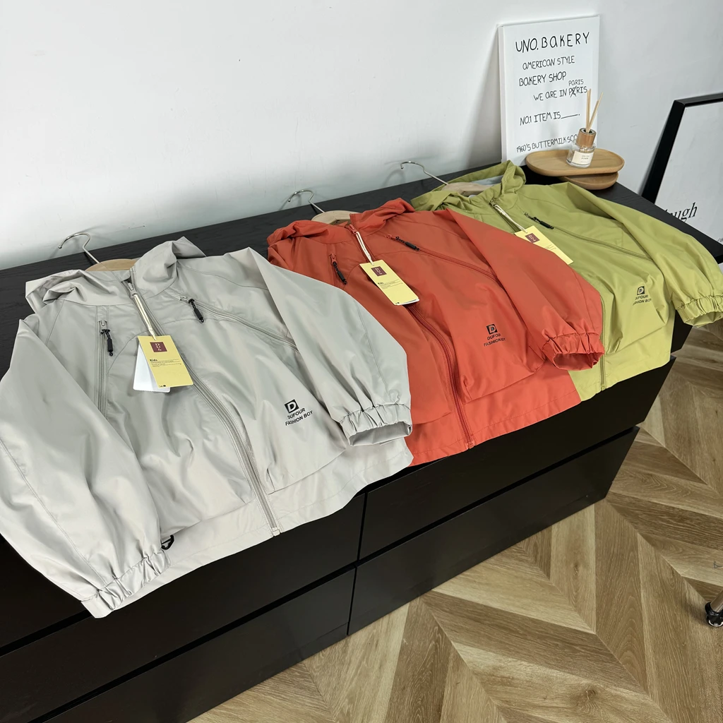 25新款中大童户外外套三防男女童防风防水春秋款连帽冲锋衣5SP66