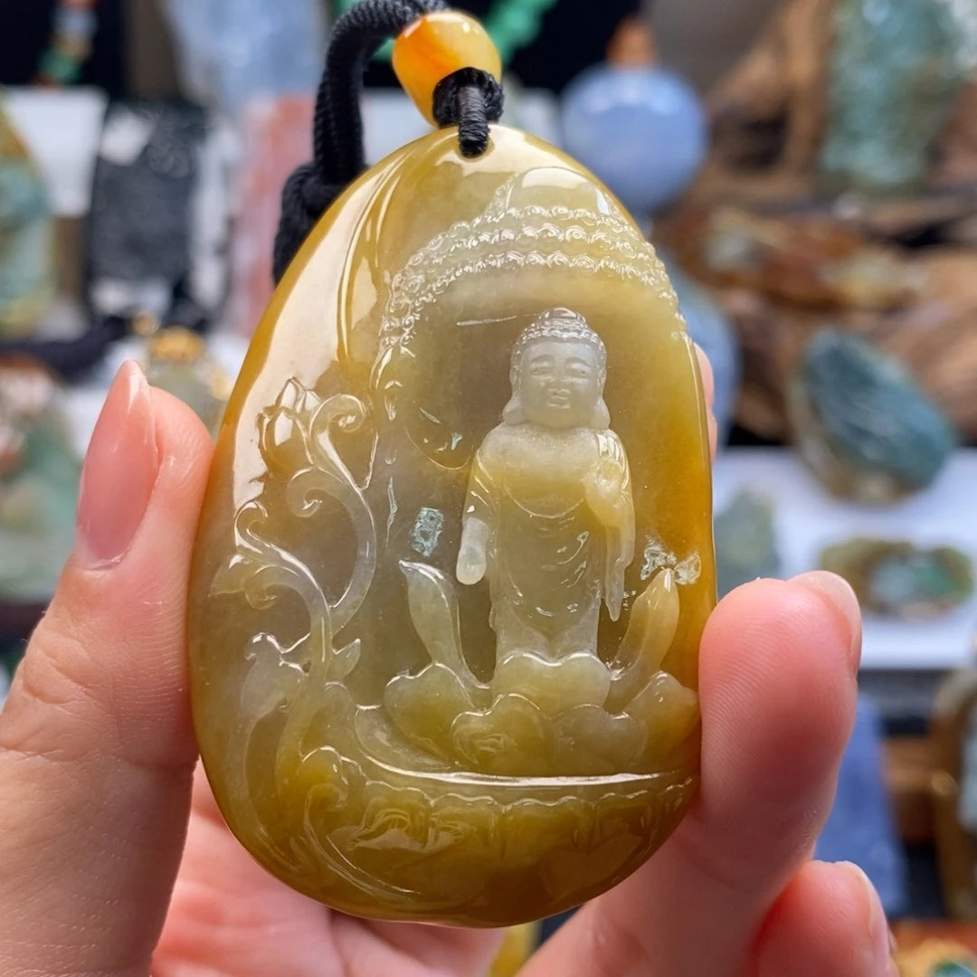 颈饰未镶嵌翡翠佛