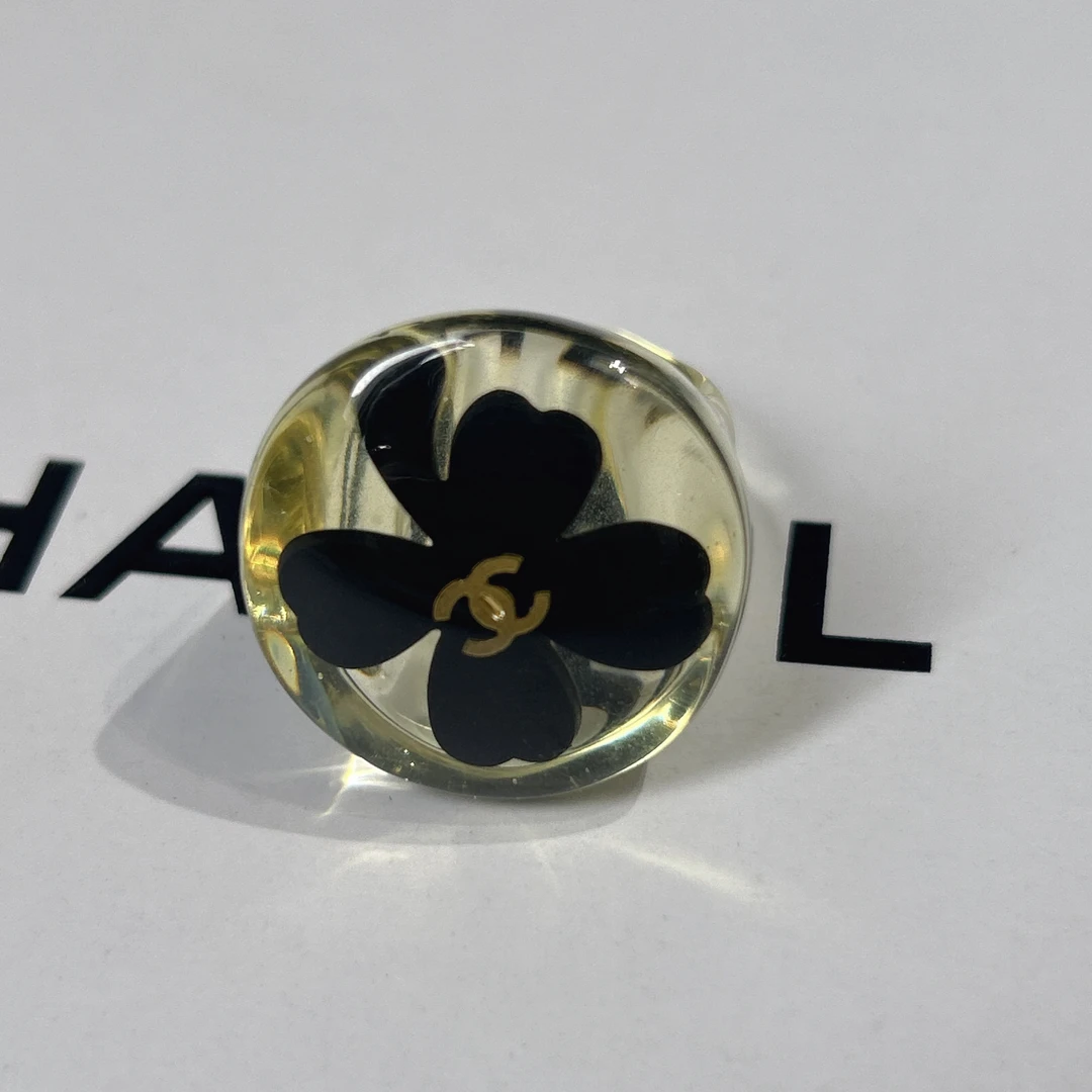 95新 Chanel/香奈儿 vintage香奈儿中古四叶草戒指（欧码54港码15