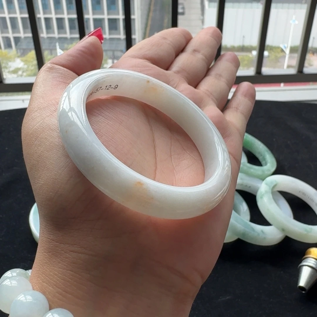 定制翡翠未镶嵌天然翡翠57圈口