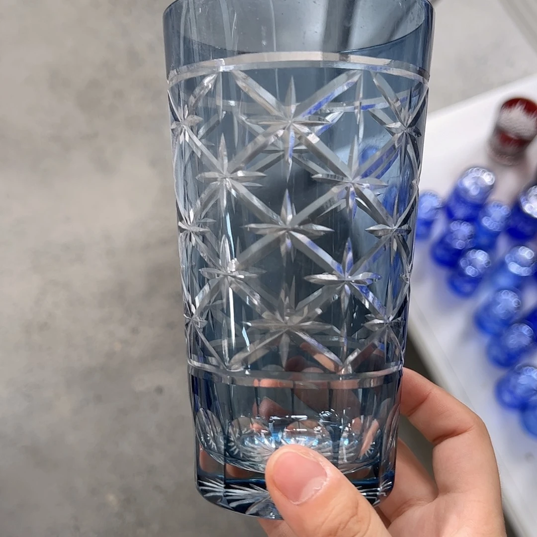 水晶玻璃高脚款微瑕一个