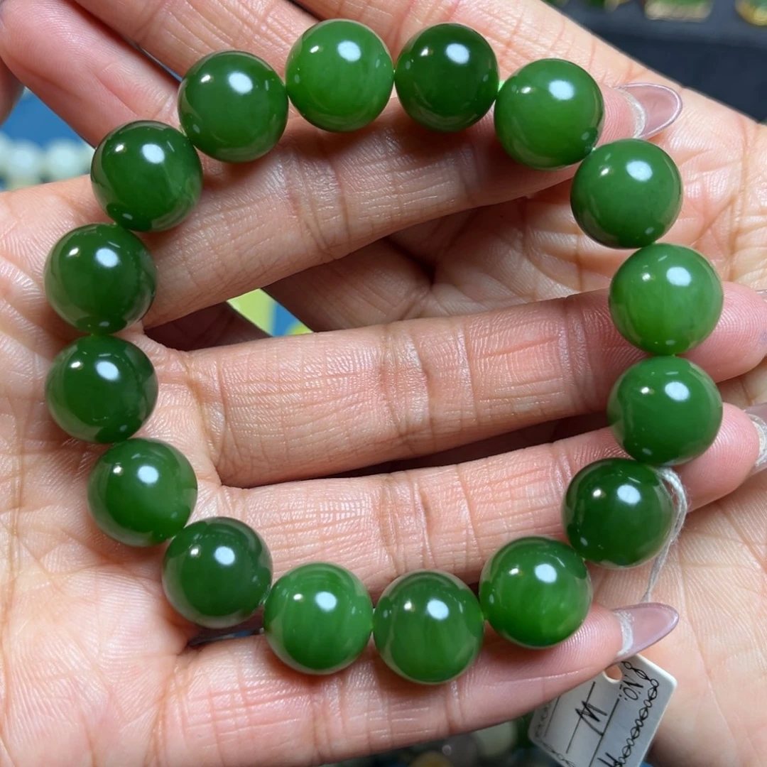 和田玉手串卡13未镶嵌