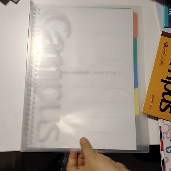 一本瑕疵国誉进口的活页本a4