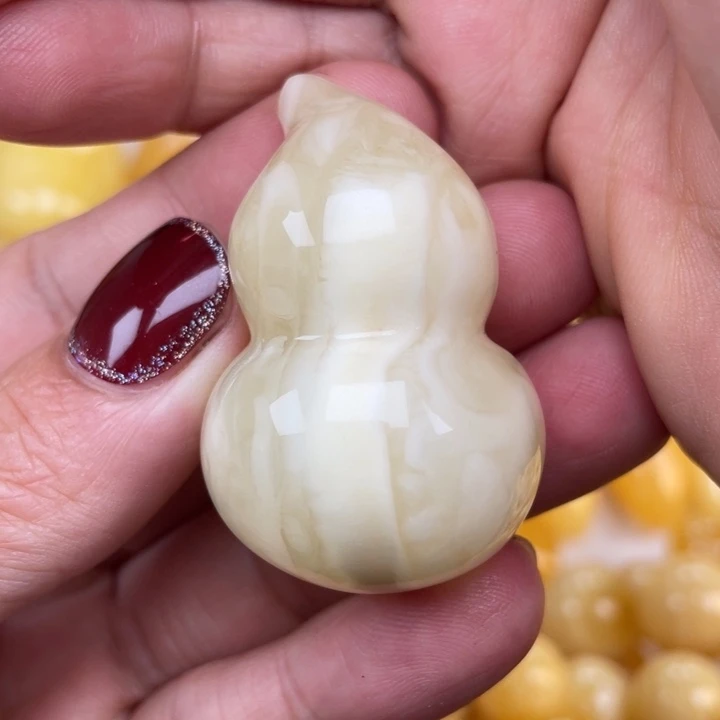 裸石蜜蜡未镶嵌蜜蜡葫芦吊坠