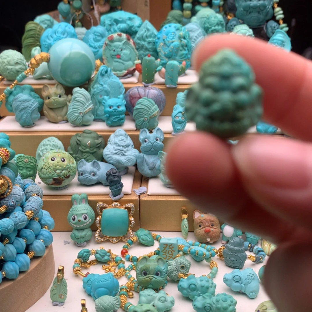 绿松石颈饰未镶嵌睡***瓜