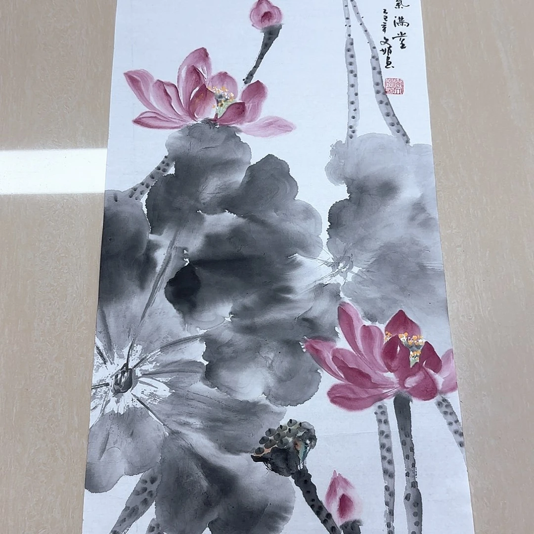 国画国画作品展。国画