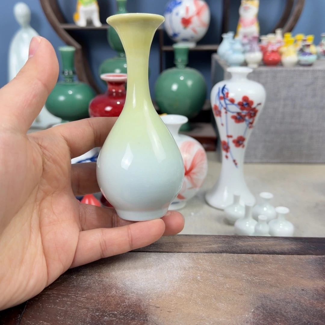陶瓷手工小花器摆件