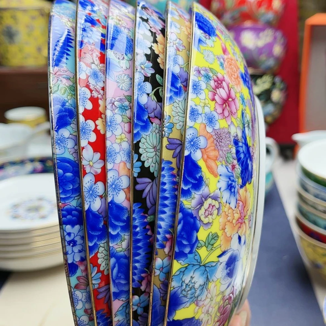 【闪购商品】珐琅8寸6个………………