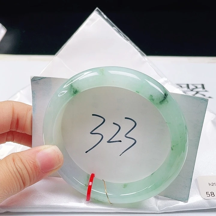 未镶嵌手镯翡翠58+正圈