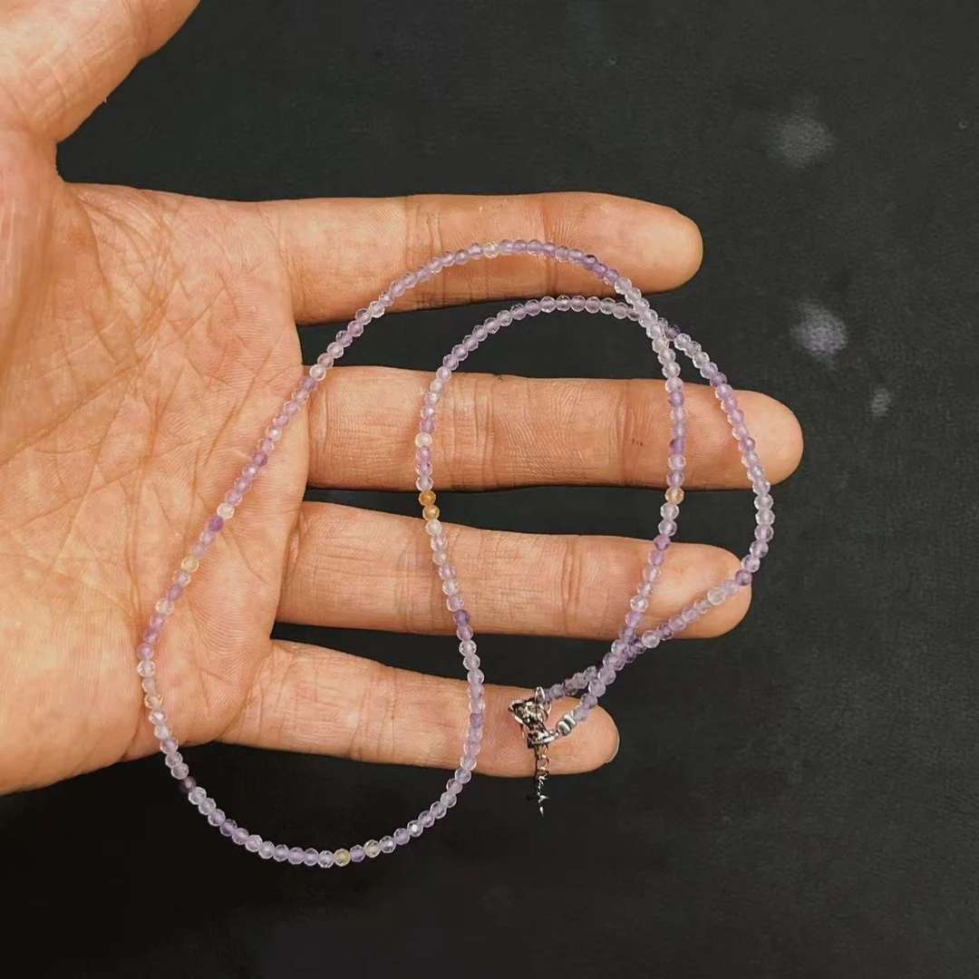 天然紫水晶锁骨链 A091—多样性发