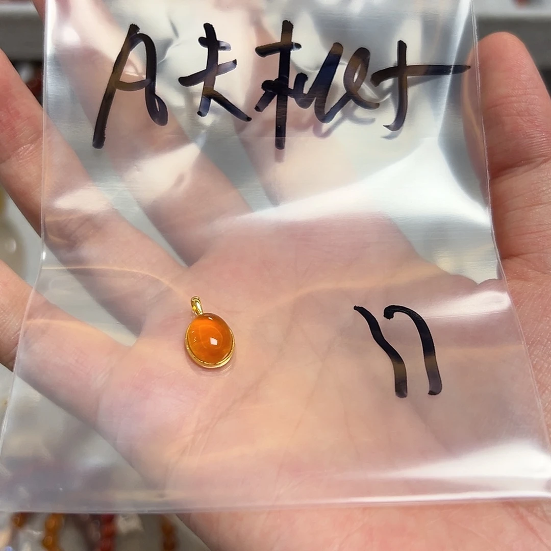 凡***子玛瑙/玉髓银S925镀金镶嵌珠宝半成品