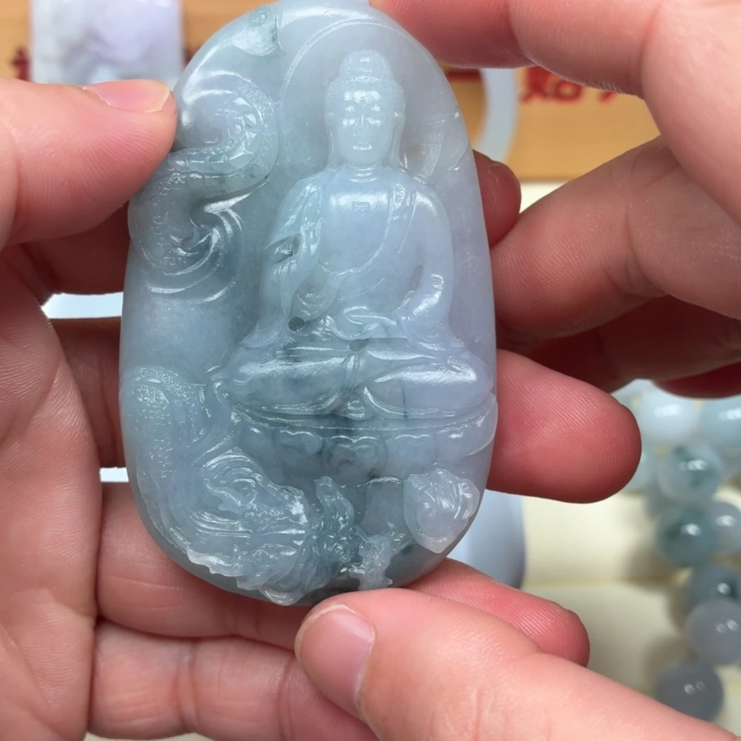 定制翡翠未镶嵌阿弥陀佛